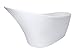 Freestanding Bathtub – 63 Inch Matt White Acrylic Tub for Bathroom – Flat Bottom Stand Alone Bathtub – Modern and Elegant Style – Comfortable Curved Design Tub