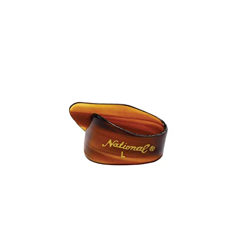 DAddario National Thumb Picks for Guitar & Banjo, Large, Celuloid Tortoiseshell, Pack of 12