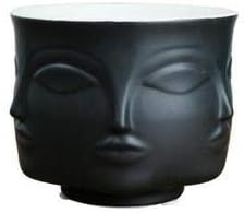 Face Planter - Ceramic Face Multi-Sided Flower Pot Vase Flower Ware Home Decor Golden Sliver White Black Ornaments Vases Decoration Home Table