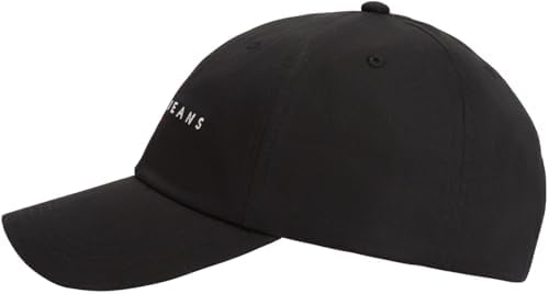 Herren Cap Linear Logo mit Klettverschluss, Schwarz (Black), Einheitsgröße
