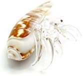 PertidHandcrafted Natural Seashell Creative Hermit Crab Mini With Shell Wreaths,Add Colorful Accent To Basket Of Beach Shells Metal Wall Art Features Festive Designs For Every Style No.22