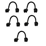 Black Archery Release Bow String Nock D Loop Bowstring (5 Pieces)