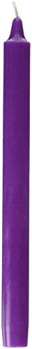 Zest Candle 12-Piece Taper Candles, 10-Inch, Purple Straight