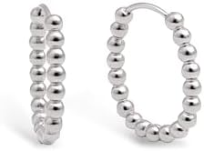 - Dana Dots Ohrringe. Edelstahl mit silberfarbener Beschichtung. Schmuck für Damen.