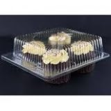 Clear Jumbo Cupcake Muffin Container Boxes Holds 4 jumbo Cupcake muffins each - 11 boxes