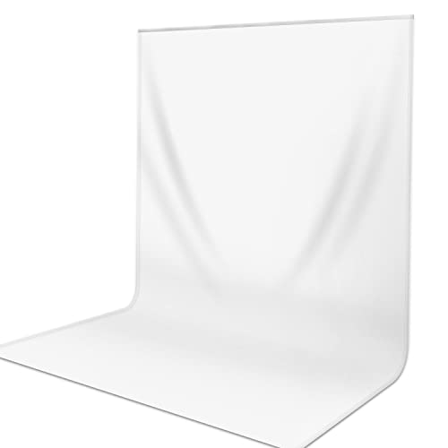 Yesker 9.5x11.5 ft White Muslin Backdrop Background for Photo Studio,Collapsible High Density Screen for Video Photography Photo Shooting and Television