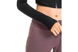 KTILG Women Workout Lightweight Jackets Zip Up Sports Running with Thumb Holes for Athletic Workout Yoga Gym