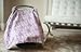 Carseat Canopy (Mikayla) Baby Infant Car Seat Cover W/Attachment Straps and Minky Fabric