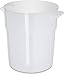 3.5 Quart Plastic Dough Rising Bucket and Storage Container with Lid