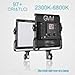 GVM Dimmable Bi-color LED Video Panel Light 2300~6800K For Studio Interview CRI97+ Brightness of 10~100% Metal Housing Outdoor Video Photography Lighting Kit 29W 480LS primary