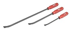 TEKZ 17113 3-Piece Angled Tip Pry Bar Set with