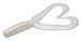 Zoom Bait Creepy Crawler Twin Tail Bait-Pack of 16 (White Pearl, 3-Inch)