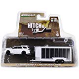 2018 Dodge Durango R/T with Glass Display Trailer White Hitch & Tow Series 15 1/64 Diecast Models by Greenlight 32150 D
