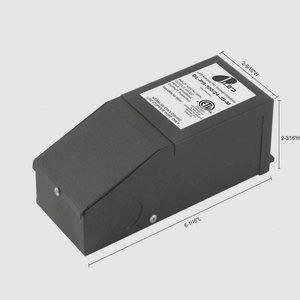 Jesco Lighting DL-PS-150/24-JB 14.5" 24V 150W Hard Wire Power Supply in Junction Box, Silver Finish