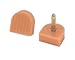 High Heel Tips Replacement Dowels (6 Pair) - Beige/Tan, Medium