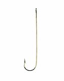 Eagle Claw 215F-8 Cricket Aberdeen Light Wire LG Shank Fishing Hook, 50 Piece (Bronze)