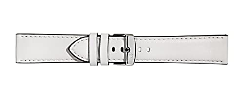 Morellato A01X5123C03 Bracelet Unisexe Collection Sport Croquet en Cuir de Veau véritable - A01X5123C03, Blanc, 18mm, Bracelet