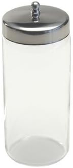3459P PT# 3459P- Jar Sundry Pyrex Glass with Lid 7x3-3/4" Ea by, Ware Medics