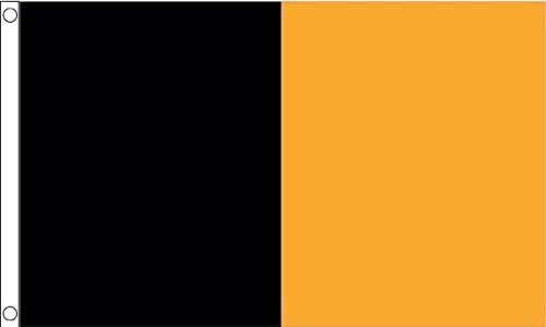 AZ FLAG Flagge SCHWARZ UND ORANGE 150x90cm - Irish County Fahne 90 x