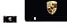 Genuine Porsche Crest License Plate - MATTE BLACK