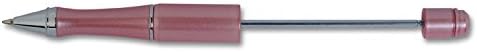 Original Bead Pens Metal Customizable Lampwork Craft, Writing Tool (Pink)