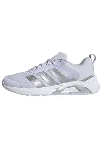 adidas Women's Dropset Vario Training, FrozenPurpleSilverMetallicWhite, 10.5