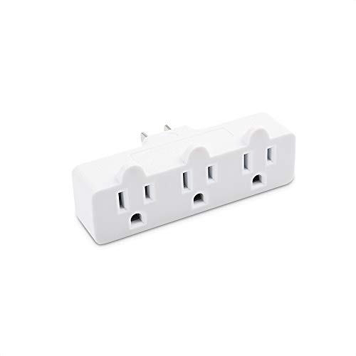 Cable Matters 2Pack Spaced 3 Outlet Grounded Outlet Extender Wall Tap
