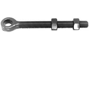 Heavy Duty No.165 Adjustable Gate Eyes and Nuts 150mm x 19mm Galvanised Pair