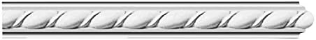 1 Inch Ribbon Rope Panel Molding 96" long Primed White by #4513414 WI Millwork