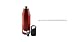 ICY BEV KOOLER STAINLESS STEEL BOTTLE INSULATOR, 2 PACK, RED, beer keeper/holder with silicone bottle stopper; cap with bottle opener and finger grip keeps beer cold longer