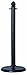 VIP Crowd Control Plastic Safety Queue Stanchion Barrier Set with 32' Chain 4 PCS and C-Hook (Black) New Upgrade Version