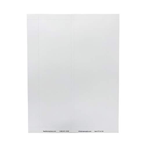 Perforated Paper Nameplate Inserts, Pack of 20