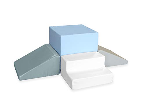 Foamnasium Gymnasium Playset, Baby Blue/White/Gull Gray/Pewter