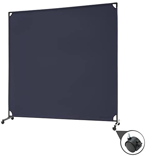 Spurgehom 6FT Single Panel Rolling Room Divider, Partition Privacy