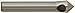 KEO 53510 Cobalt Steel Single-End Countersink, Uncoated (Bright) Finish, 82 Degree Point Angle, Round Shank, 1/4