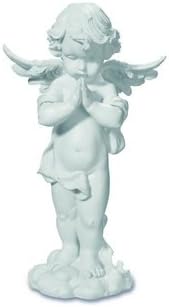 Large White Praying Cherub Ornament Statue Sculpture