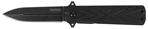 Kershaw barstow (3960); all black pocket knife with 3 inch stainl…