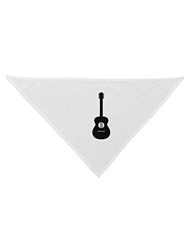 TooLoud Acoustic Guitar Cool Musician Printed White Dog Bandana 26"