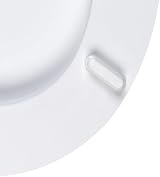 Beldray MDF Toilet Seat White Oval with Stainless Steel Release Hinge 360x428mm view 11