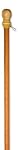 Evergreen Flag & Garden 2401000 Wood Pole with Ring, 56"