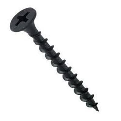 Drywall Screws 51mm (Pack of 30) Self Tapping Countersunk Flat Bugle Head Phillips Coarse Thread Sharp Point Black Phosphate Plaster Screw for Plasterboard Wood Construction (3.5mm x 51mm)
