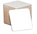 Qty 50 Plain White Square Coasters - By Kokel Cookware