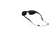 Cablz Zipz XL Adjustable Eyewear Retainer | Adjustable, Lightweight, Low Profile, Off-The-Neck Eyewear Retainer Strap | Black | 12