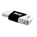 PNY Compact Attaché 64GB USB 2.0 Flash Drive - Black/White - P-FD64GCOM-GE