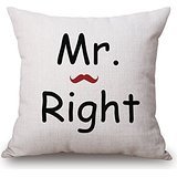 Alphadecor Letters Throw Pillow Case ,best For Sofa,club,dining Room,drawing Room,saloon,bar 20 X 20 Inches / 50 By 50 Cm(two Sides)
