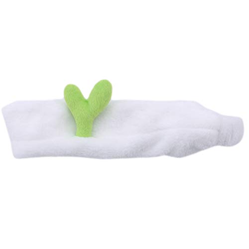 LJSLYJ Cactus Bean Sprouts Headbands Party Headdress Bath Face Wash Hair Band (White, bean sprouts)