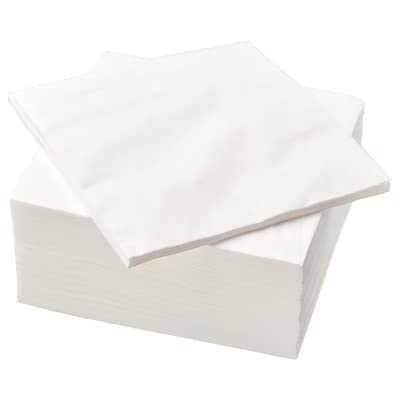 2XIKEA FANTASTISK - Paper napkin, white / 100 pack - 40x40 cm