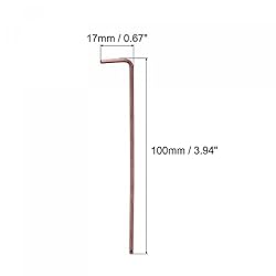 uxcell 2mm Ball End Hex Key Wrench, L Shaped Long