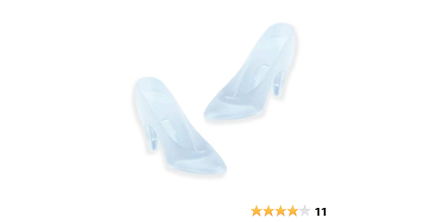 Frosted Clear Slippers Cinderella Heels 