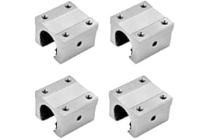 CHUANGNENG SBR20UU 20mm 4PCS Aluminum Open Linear Motion Slide Unit with Open Bearing for Linear Rail